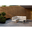 Venture Home Salvador hoekbank met tafel – aluminium loungeset voor buiten met beige kussens, geschikt voor terras, tuin en patio