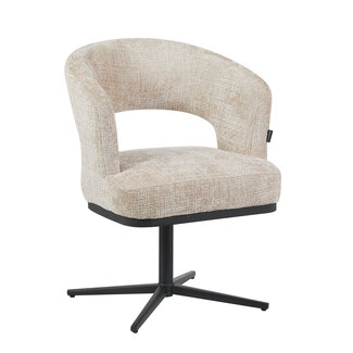 Homerebels Collection Eetkamerstoel Honey - Beige - 180° draaiend frame