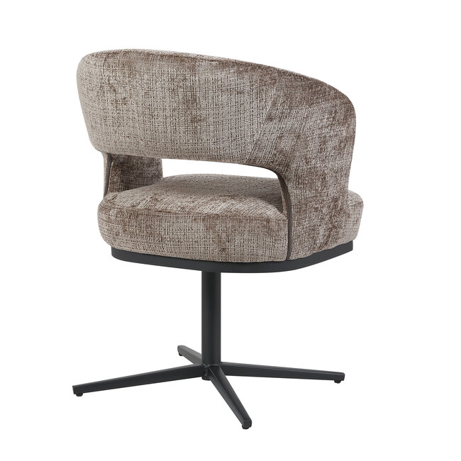 Homerebels Collection 360 graden draaibare eetkamerstoel - luxe taupe eetkamerstoel - Copy