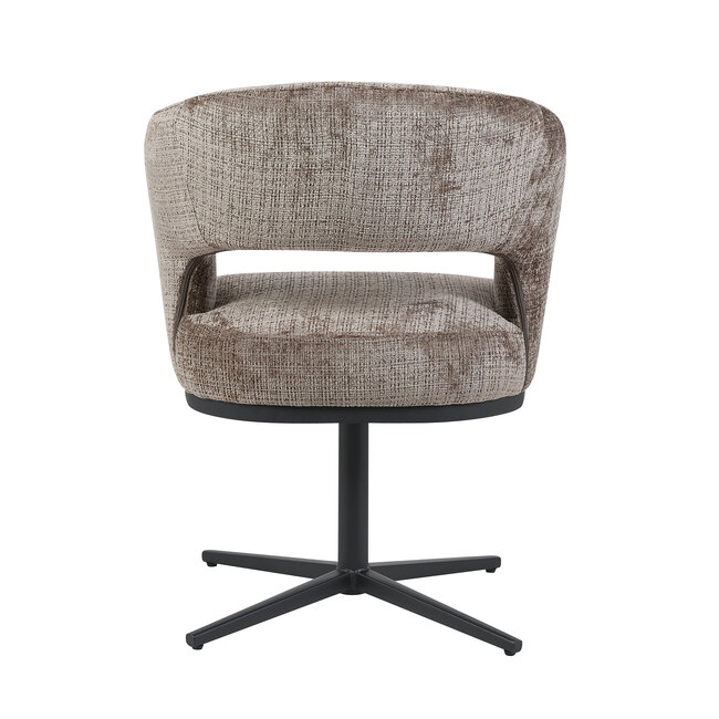 Homerebels Collection 360 graden draaibare eetkamerstoel - luxe taupe eetkamerstoel - Copy