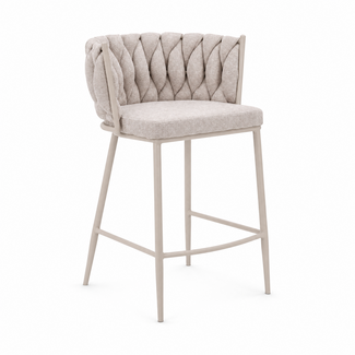 Homerebels Collection Wave Barchair - Ultra Beige - Zithoogte 65 cm