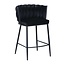 Homerebels Collection Wave Barchair - Zwart - Zithoogte 65 cm