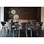 Homerebels Collection Japandi eetkamerstoel bruin volledig gestoffeerd – minimalistisch design met comfortabele zit