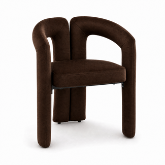 Homerebels Collection Eetkamerstoel Niru - Dark Chocolate