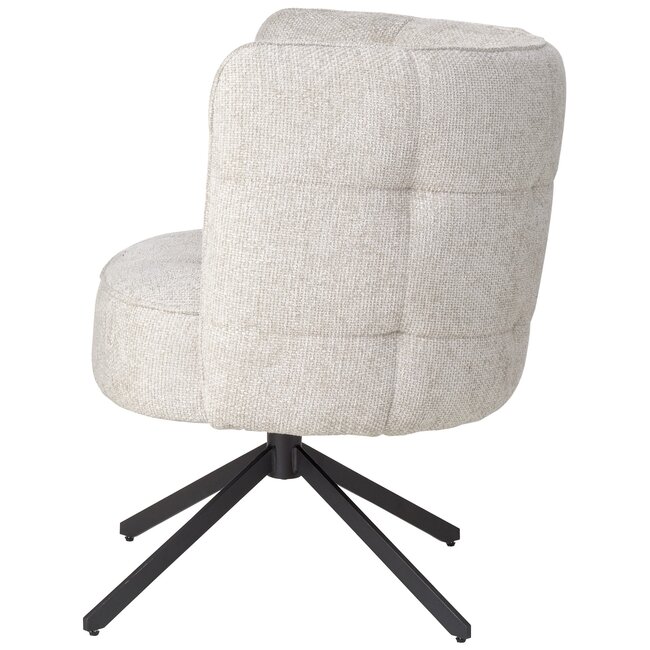 PTMD Eetkamerstoel zonder armleuning Odin - PTMD - Beige eetkamerstoel