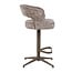 Homerebels Collection Draaibare barkruk met armleuning en rugleuning in taupe | In hoogte verstelbaar 64–84 cm | Met voetensteun | Kookeiland & bartafel - Copy