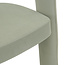 Homerebels Collection Groene eetkamerstoel Niru met armleuning – Sage Green velvet eetkamerstoel in Japandi stijl