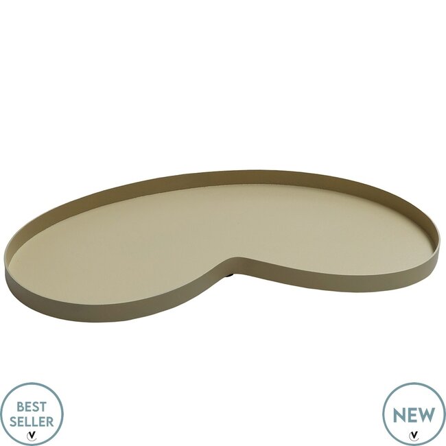 Beige dienblad organische vorm - Villeta