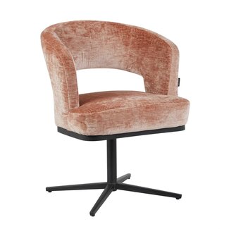 Homerebels Collection Eetkamerstoel Honey - Oud Roze - 180° draaiend frame