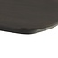 Livingfurn Donker eiken deens ovale eettafel in espresso bruin met centrale poot – bruine ovale eettafel 220 x 105 cm