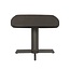 Livingfurn Donker eiken deens ovale eettafel in espresso bruin met centrale poot – bruine ovale eettafel 220 x 105 cm
