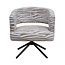 PTMD Eetkamerstoel Baldr - Zebra - 180° draaiend frame