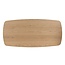 Livingfurn Lichte eiken deens ovale eettafel in naturel met donkerbruine centrale poot – naturel eiken eettafel 220 x 105 cm