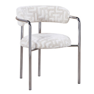 Pole to Pole Eetkamerstoel Art Deco - Maze Beige