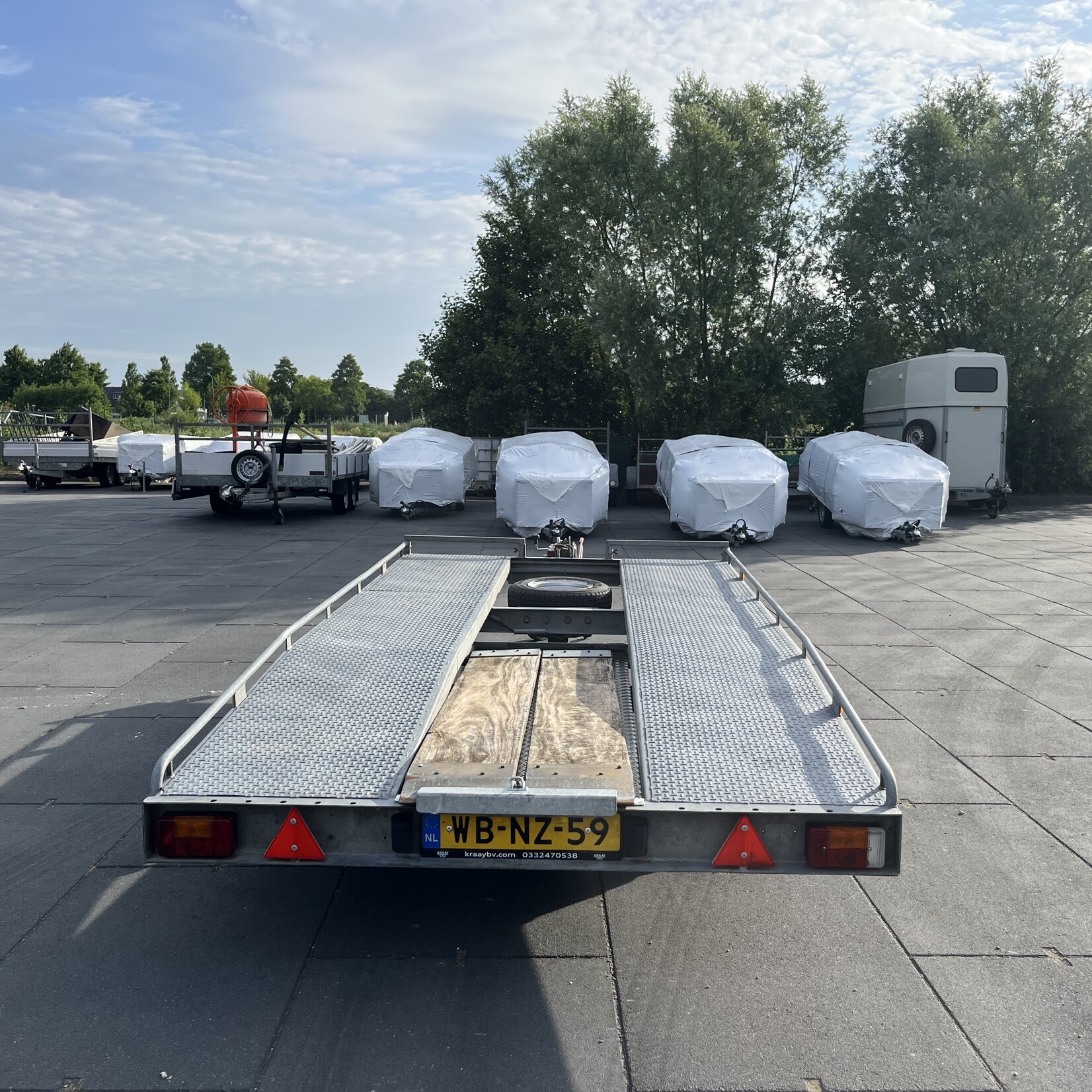 Witteveen auto transporter in goede staat! Geen BTW