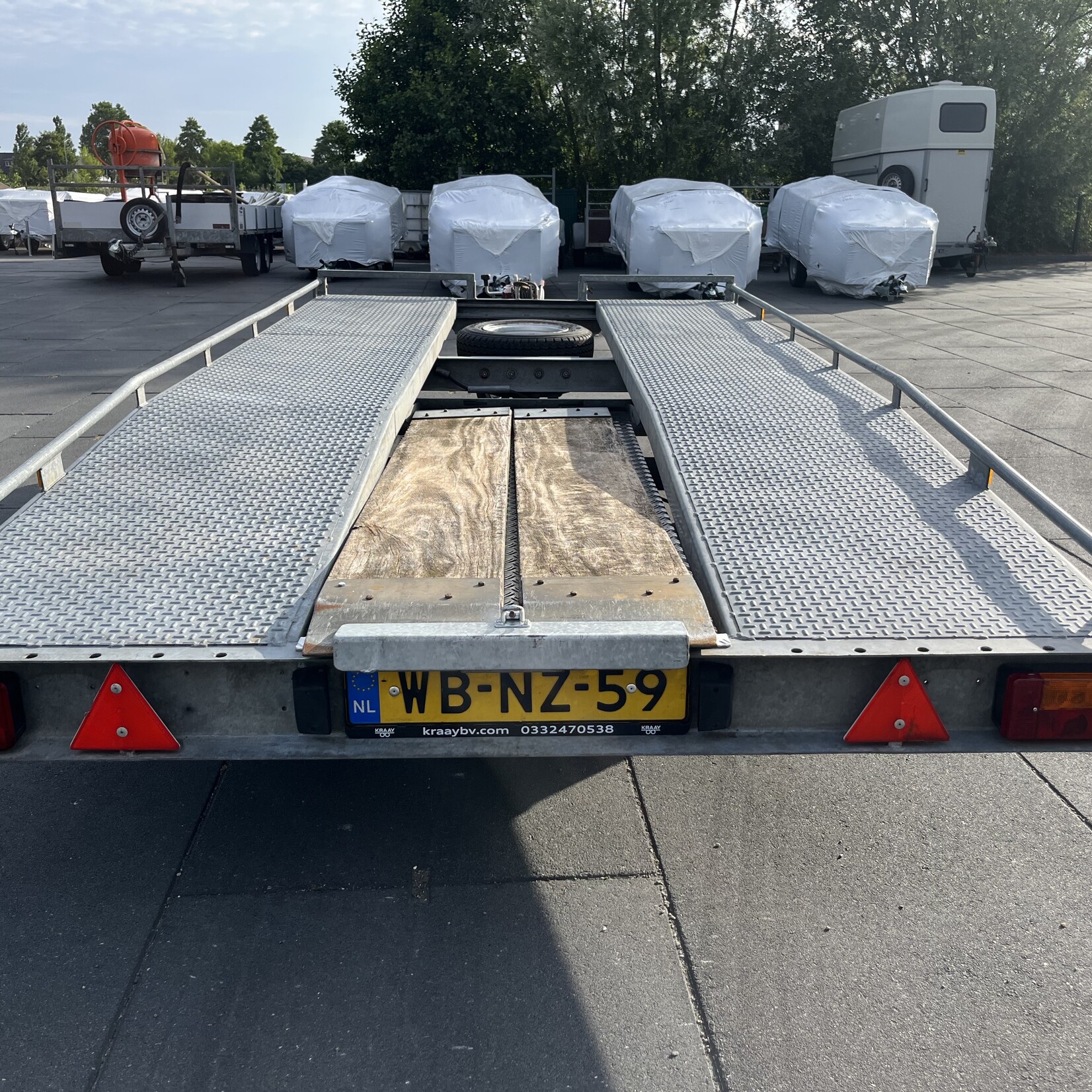 Witteveen auto transporter in goede staat! Geen BTW