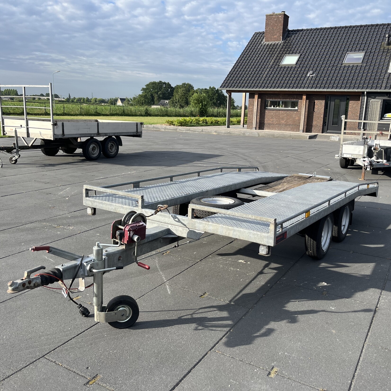 Witteveen auto transporter in goede staat! Geen BTW