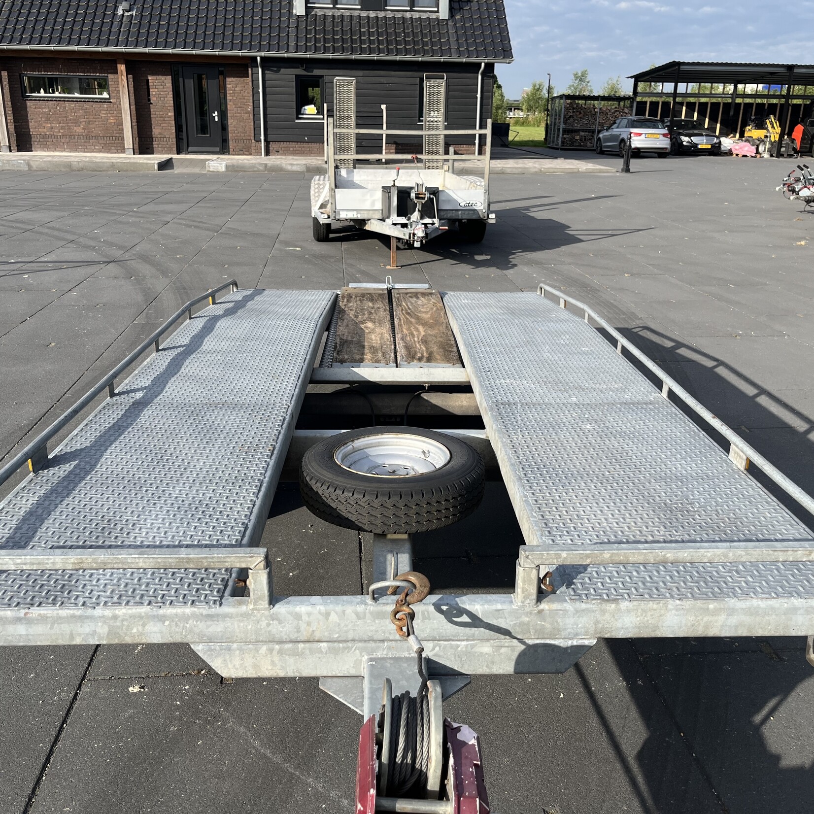 Witteveen auto transporter in goede staat! Geen BTW