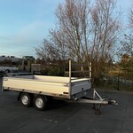 Hapert plateauwagen 335 x 185 cm in zeer goede staat met vlakzeil