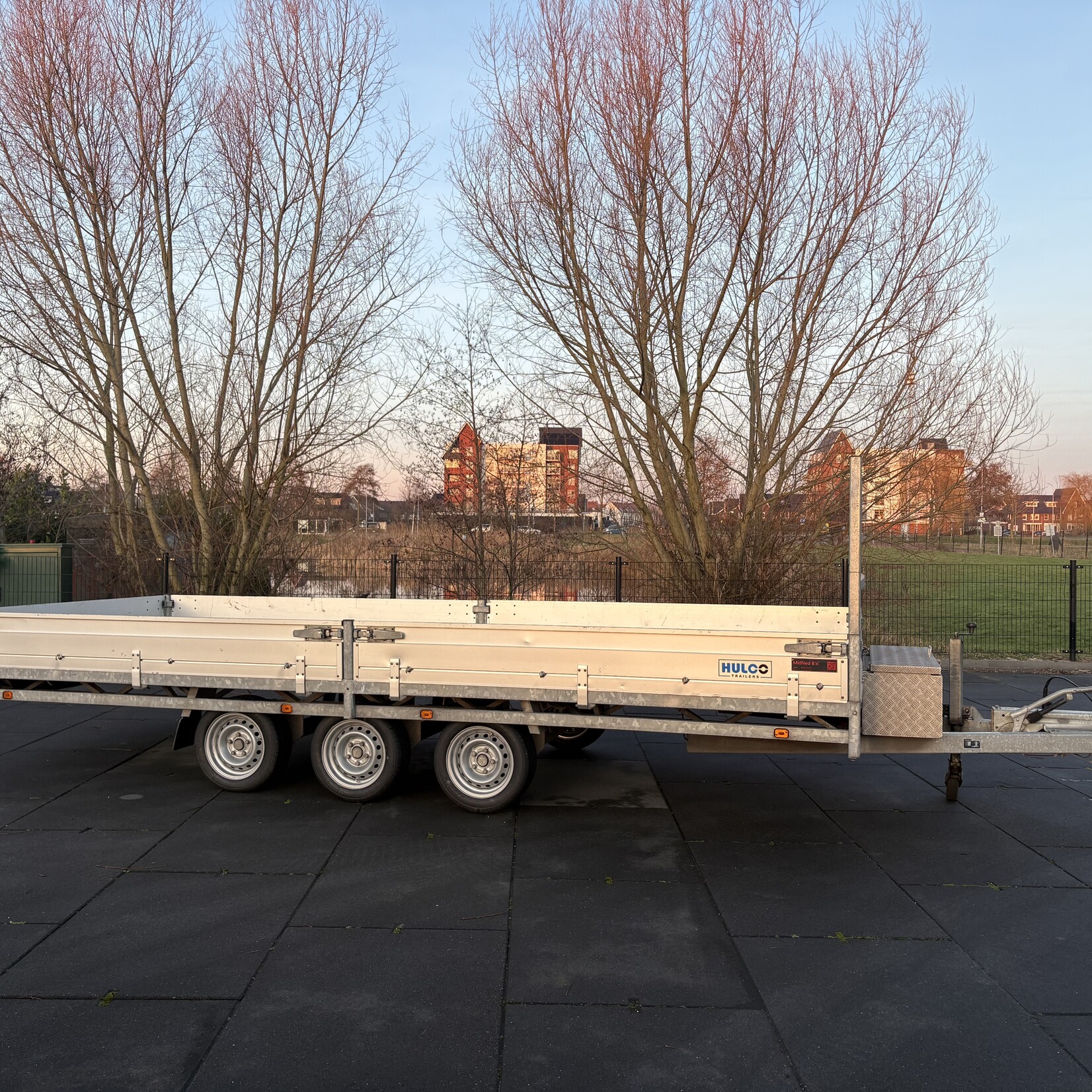 Hulco Plateauwagen 500 x 200 cm 3-asser