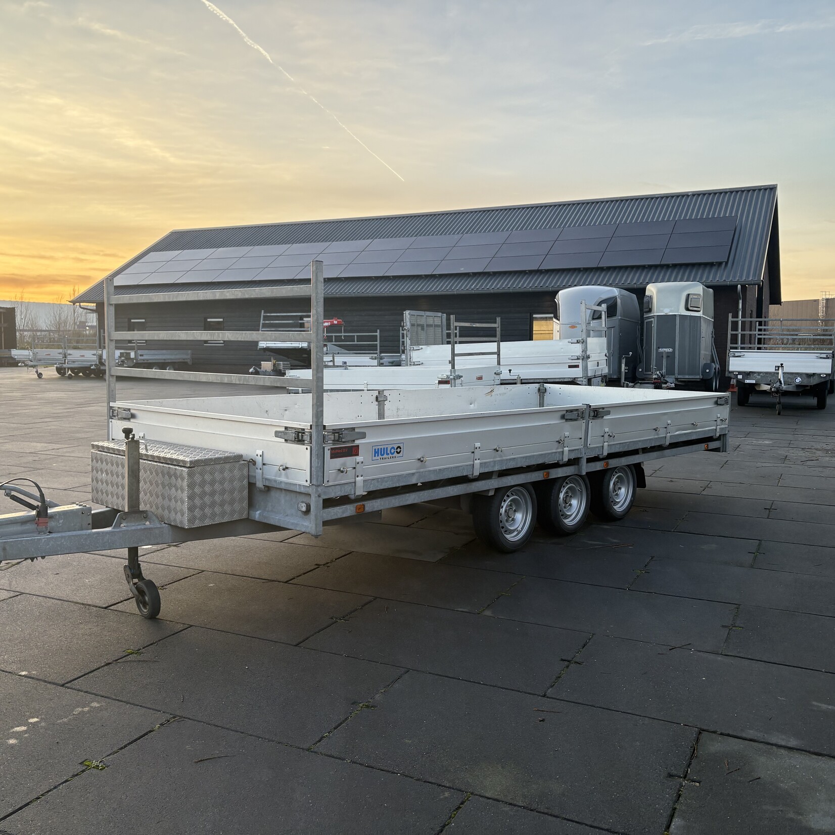 Hulco Plateauwagen 500 x 200 cm 3-asser