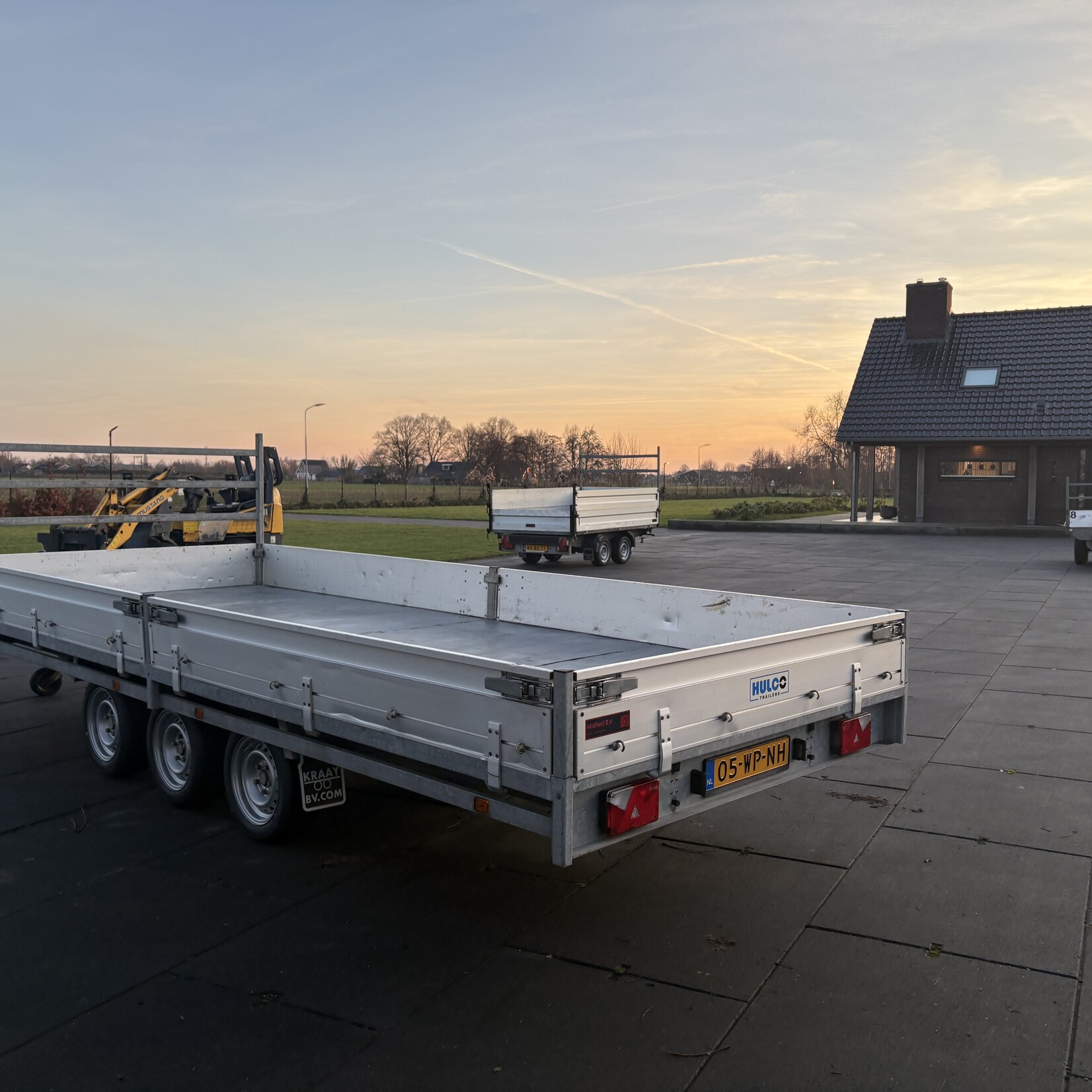 Hulco Plateauwagen 500 x 200 cm 3-asser