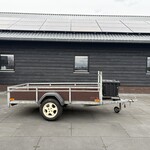 Bakwagen 250 x 130 cm 750 kg met dikke disselkist
