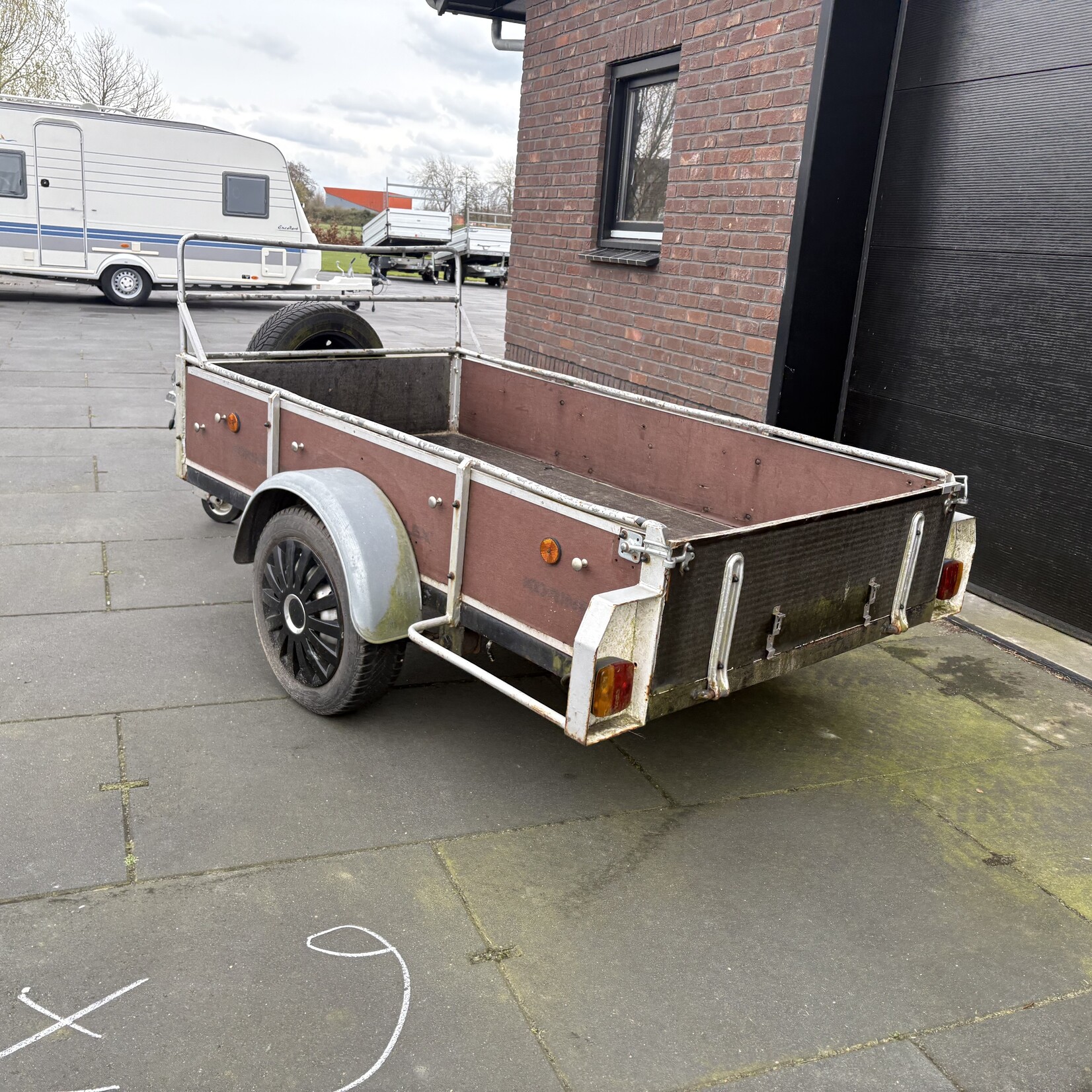 Bakwagen 200 x 110 cm 750 kg Bladgeveerd