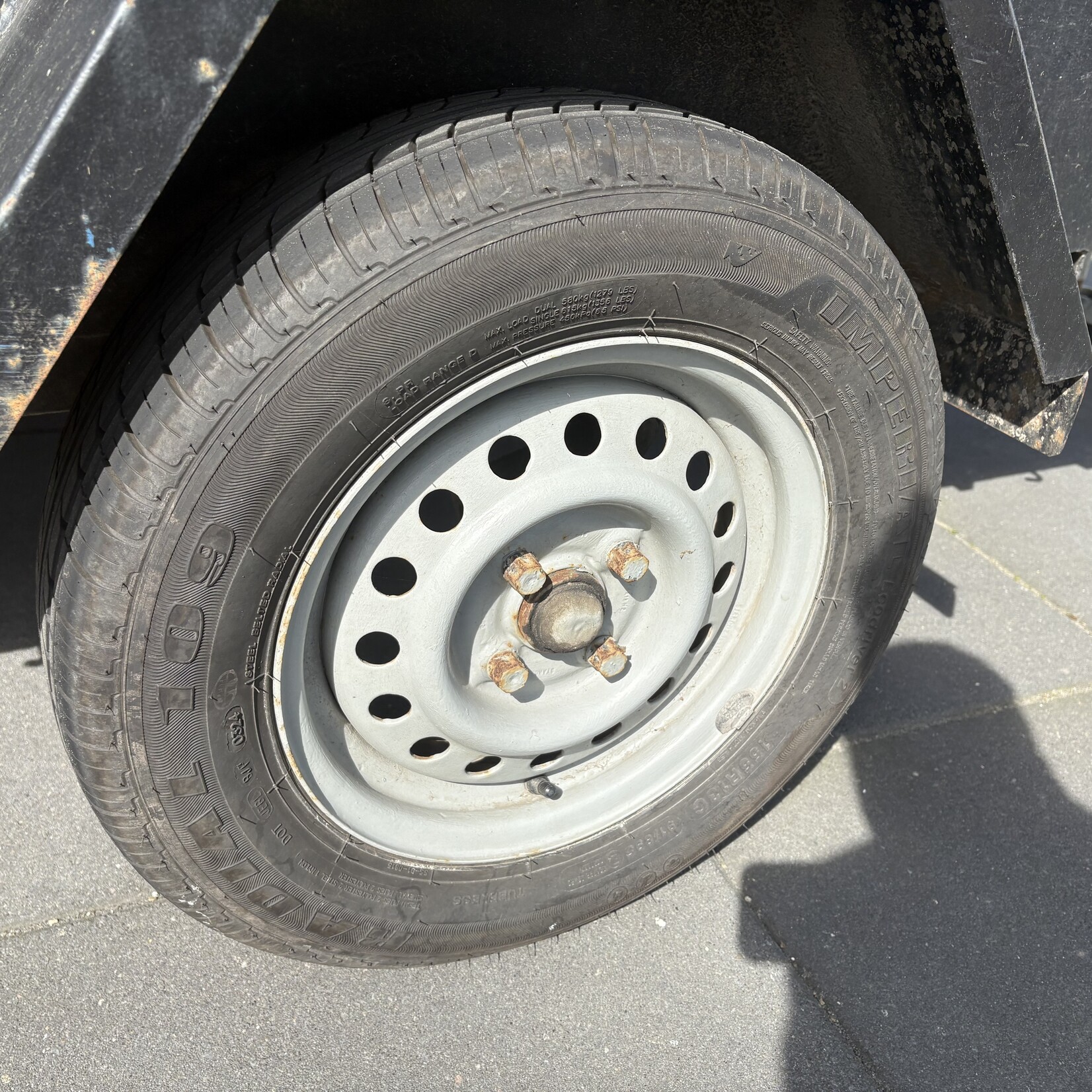 Bakwagen staal volldeig 205 x 120 cm