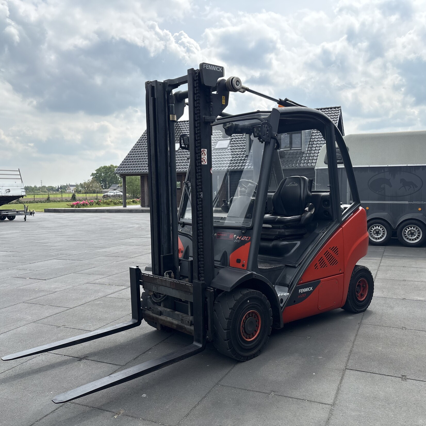 Linde H20D Duplo met Side shift BJ 2015