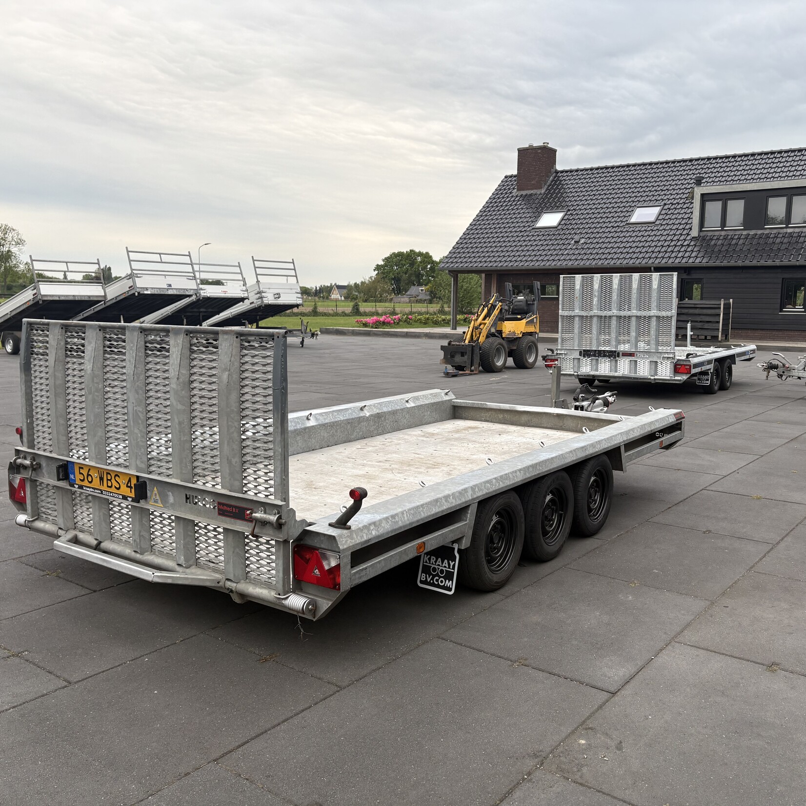Hulco machine transsporter 3-asser 394 x 184 cm 3500 kg