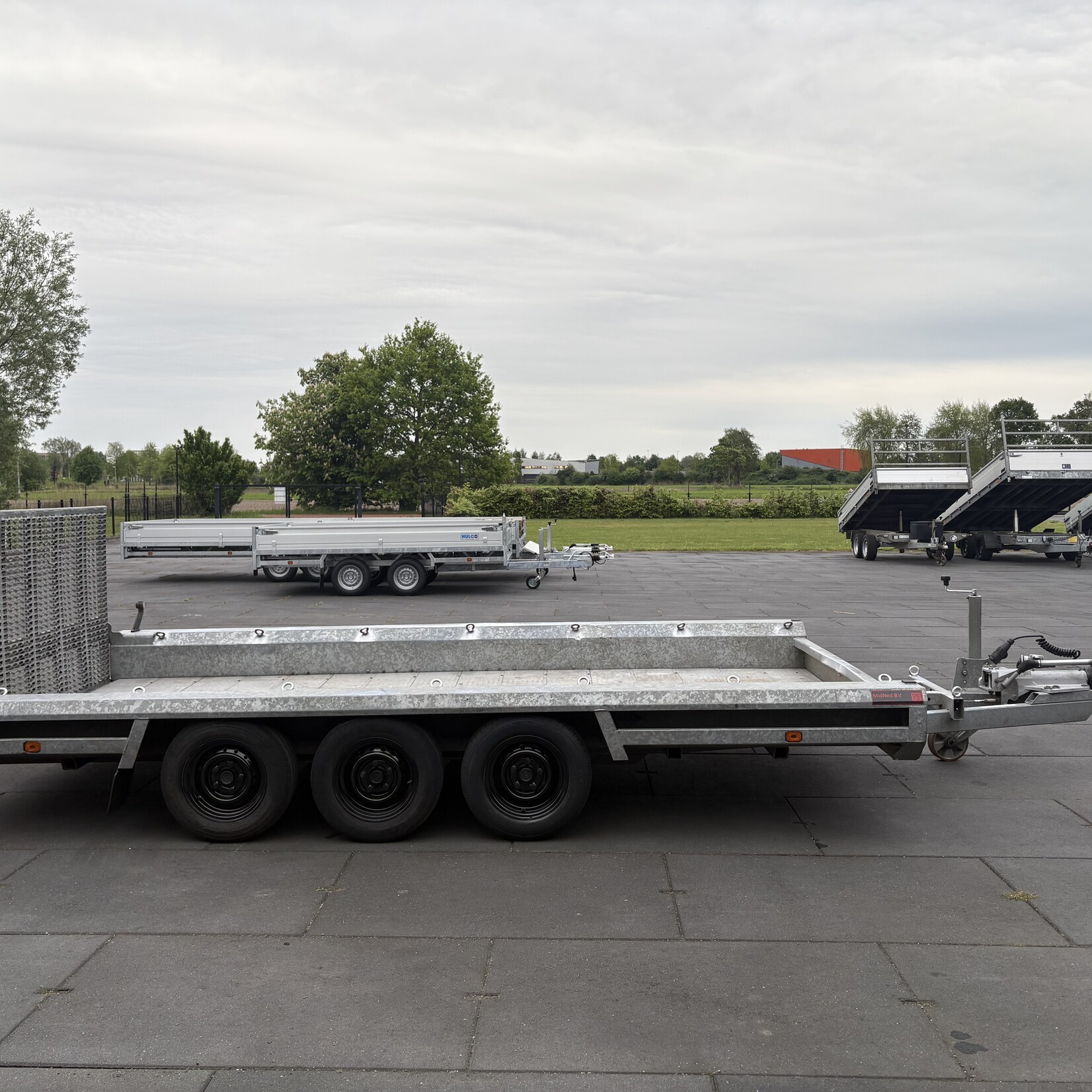 Hulco machine transsporter 3-asser 394 x 184 cm 3500 kg