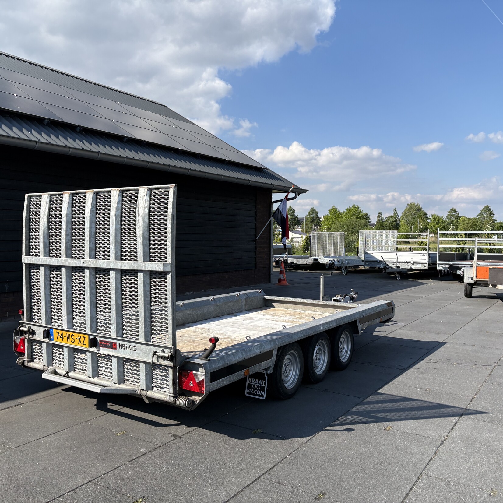 Hulco Terrax 3-asser met 150 cm klep 74-WS-XZ