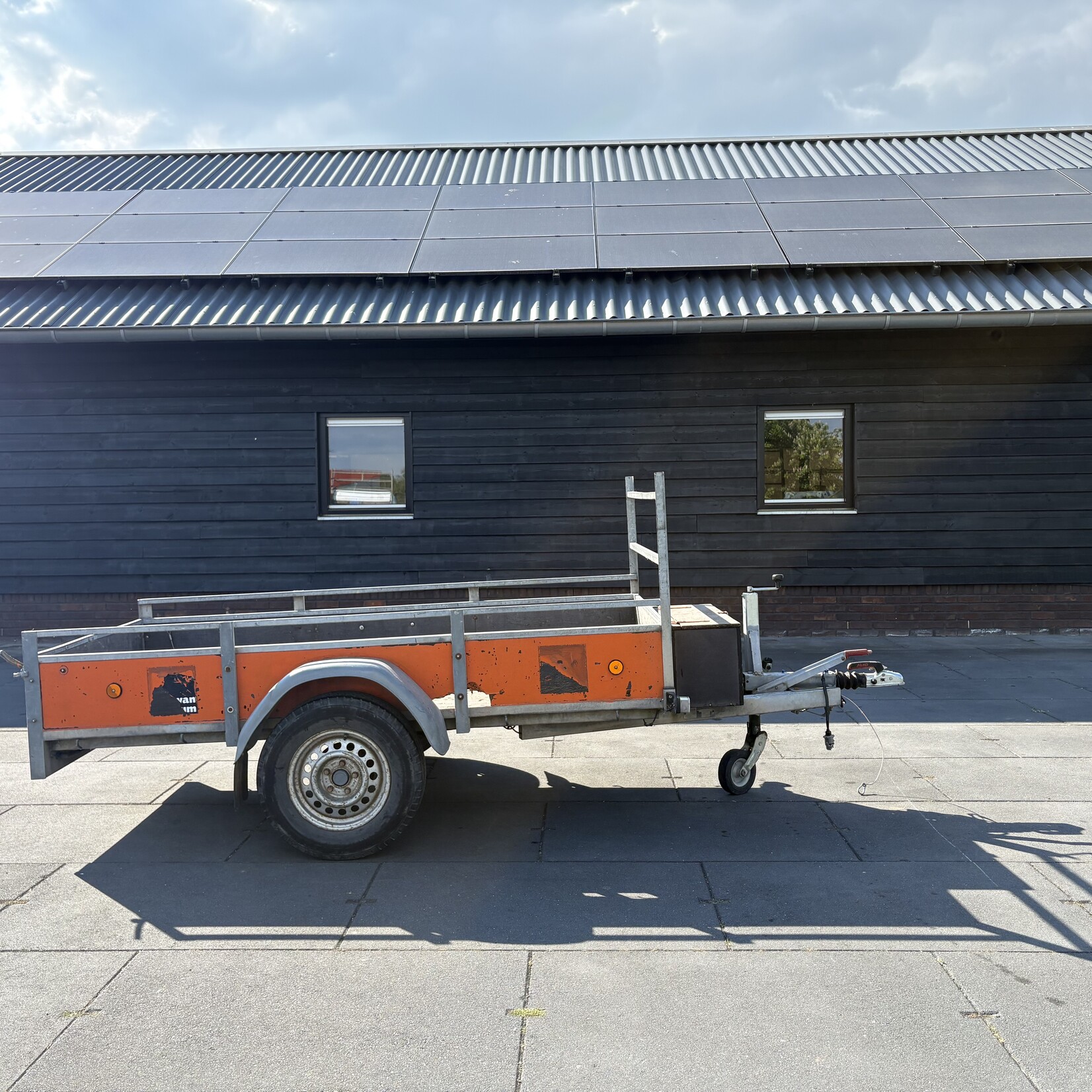 Bakwagen 250 x 130 cm geremd zonder kenteken
