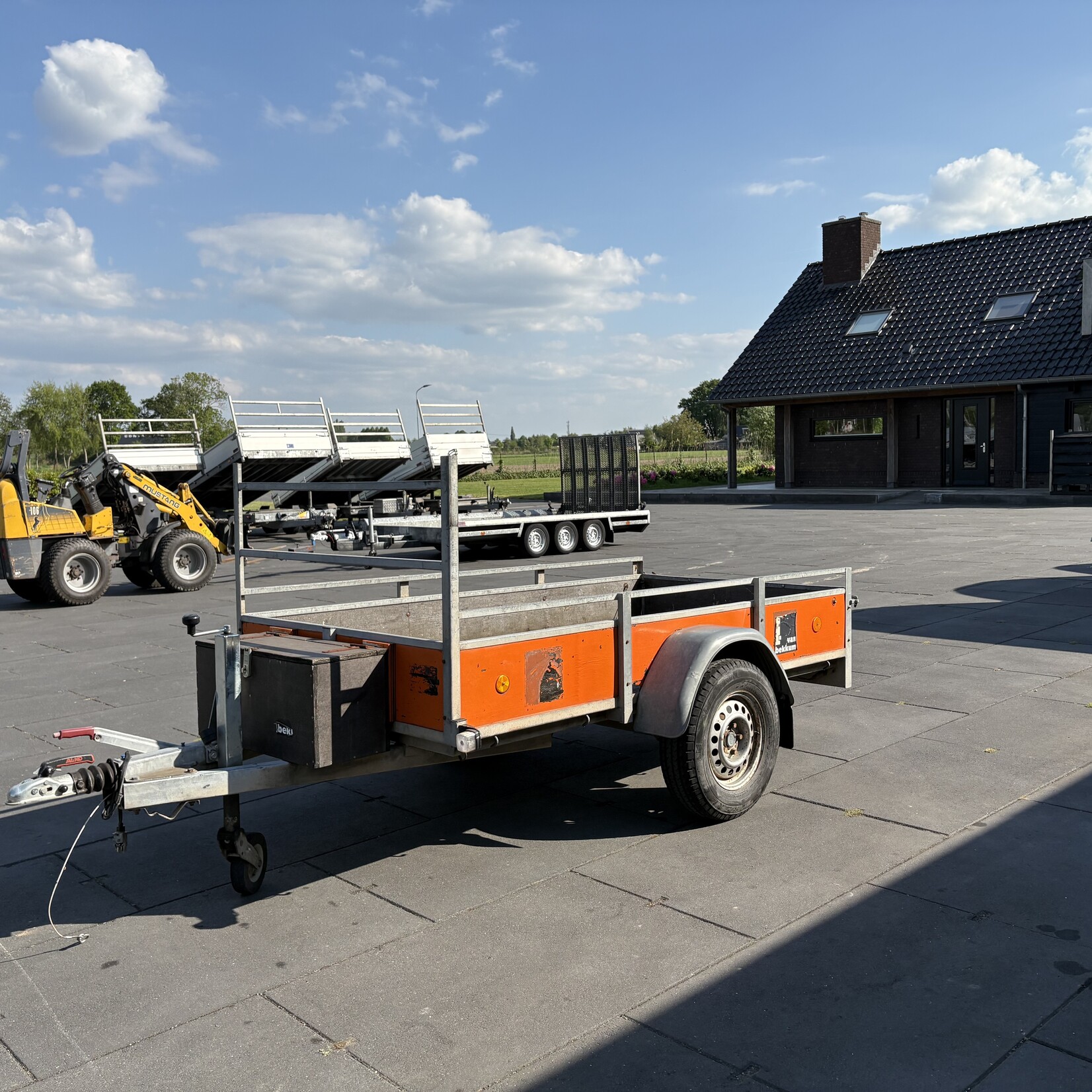 Bakwagen 250 x 130 cm geremd zonder kenteken