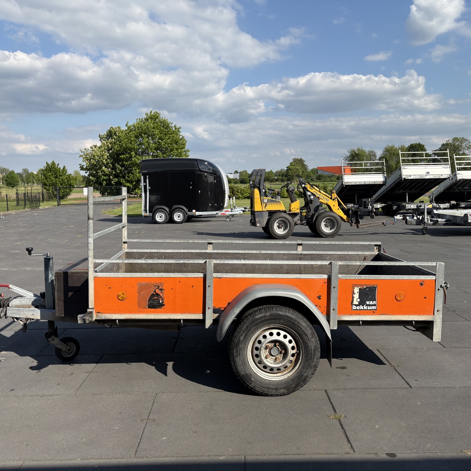 Bakwagen 250 x 130 cm geremd zonder kenteken