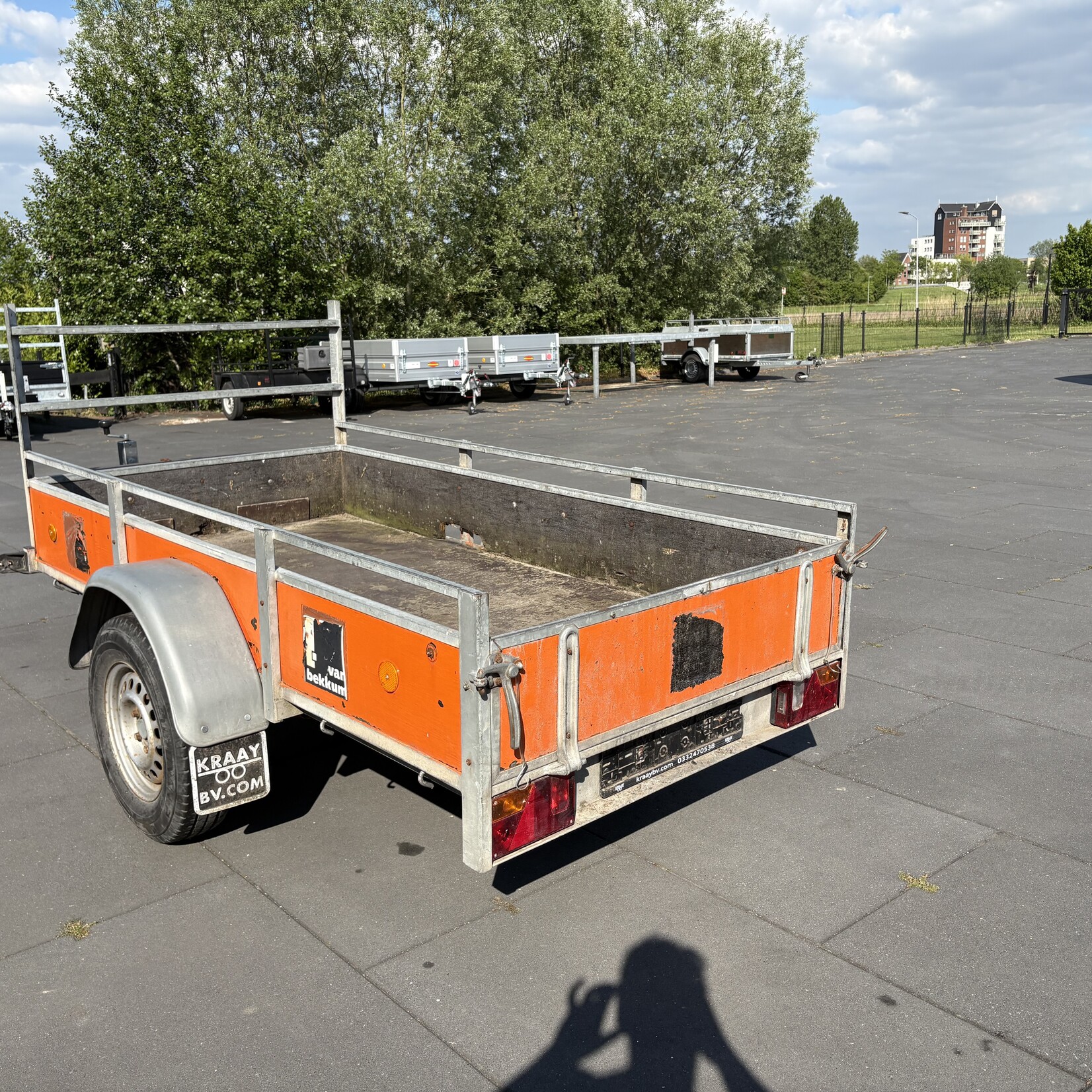 Bakwagen 250 x 130 cm geremd zonder kenteken