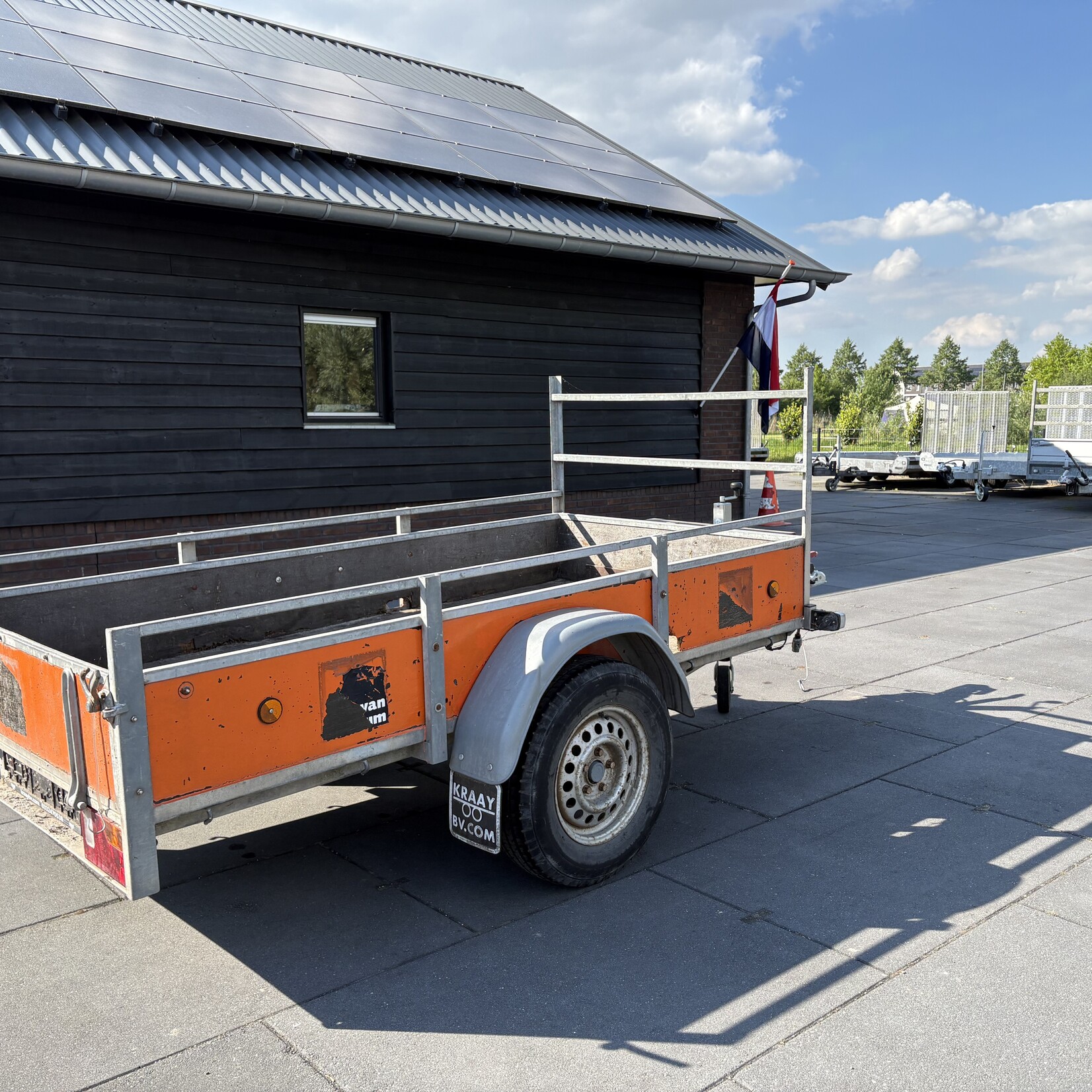 Bakwagen 250 x 130 cm geremd zonder kenteken