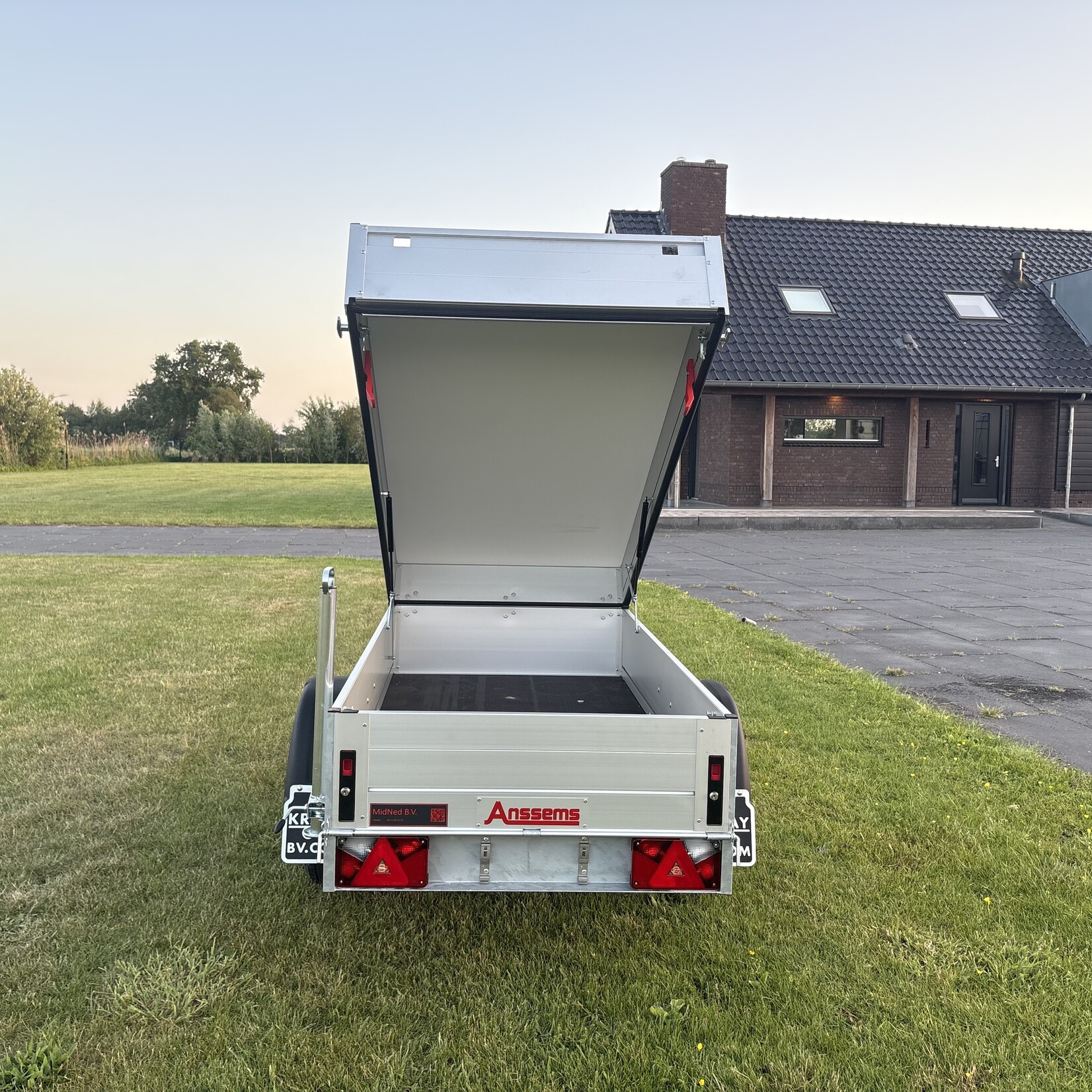 Anssems Bagage wagen 200 x 100 x 48 cm incl. reservewiel incl. steunpoot + COC