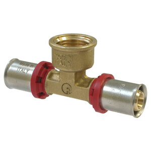 Fornara ForPress T-Koppeling - Pers x Binnendraad x Pers - 16x1/2x16