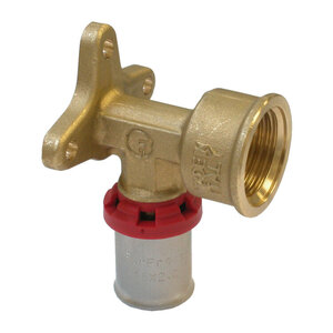 Fornara ForPress Muurplaatkoppeling - 40mm - Pers x Binnendraad - 16x1/2