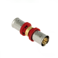 Bonfix Bonfix Alu-Pers Rechte Koppeling - Pers - Messing - 16x16mm