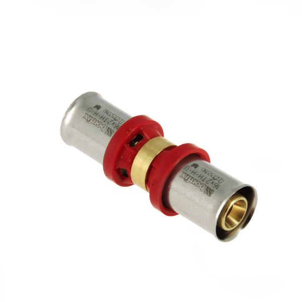 Bonfix Bonfix Alu-Pers Rechte Koppeling - Pers - Messing - 16x16mm