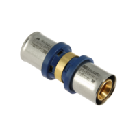 Bonfix Bonfix Alu-Pers Rechte Koppeling - Pers - Messing - 20x20mm