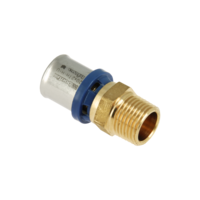 Bonfix Bonfix Alu-Pers Puntstuk - Pers x Buitendraad - Messing - 20mm x 1/2"