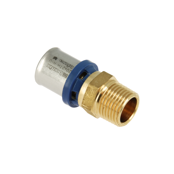 Bonfix Bonfix Alu-Pers Puntstuk - Pers x Buitendraad - Messing - 20mm x 1/2"
