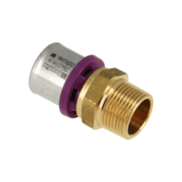 Bonfix Bonfix Alu-Pers Puntstuk - Pers x Buitendraad - Messing - 26mm x 3/4"