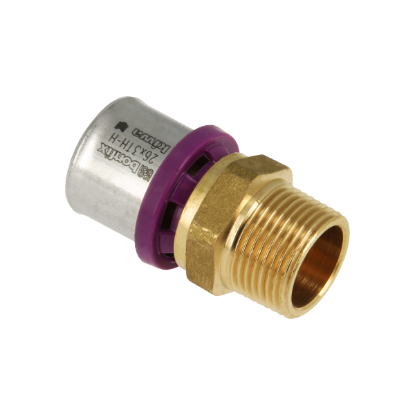Bonfix Bonfix Alu-Pers Puntstuk - Pers x Buitendraad - Messing - 26mm x 3/4"