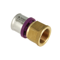 Bonfix Bonfix Alu-Pers Schroefbus - Pers x Binnendraad - Messing - 26mm x 1/2"