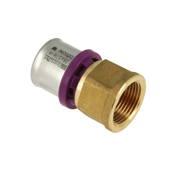 Bonfix Bonfix Alu-Pers Schroefbus - Pers x Binnendraad - Messing - 26mm x 1/2"